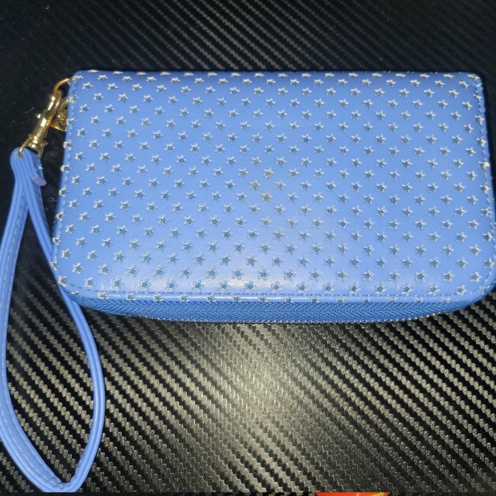 Target Small Hand Wallet - Royal Blue Star Design